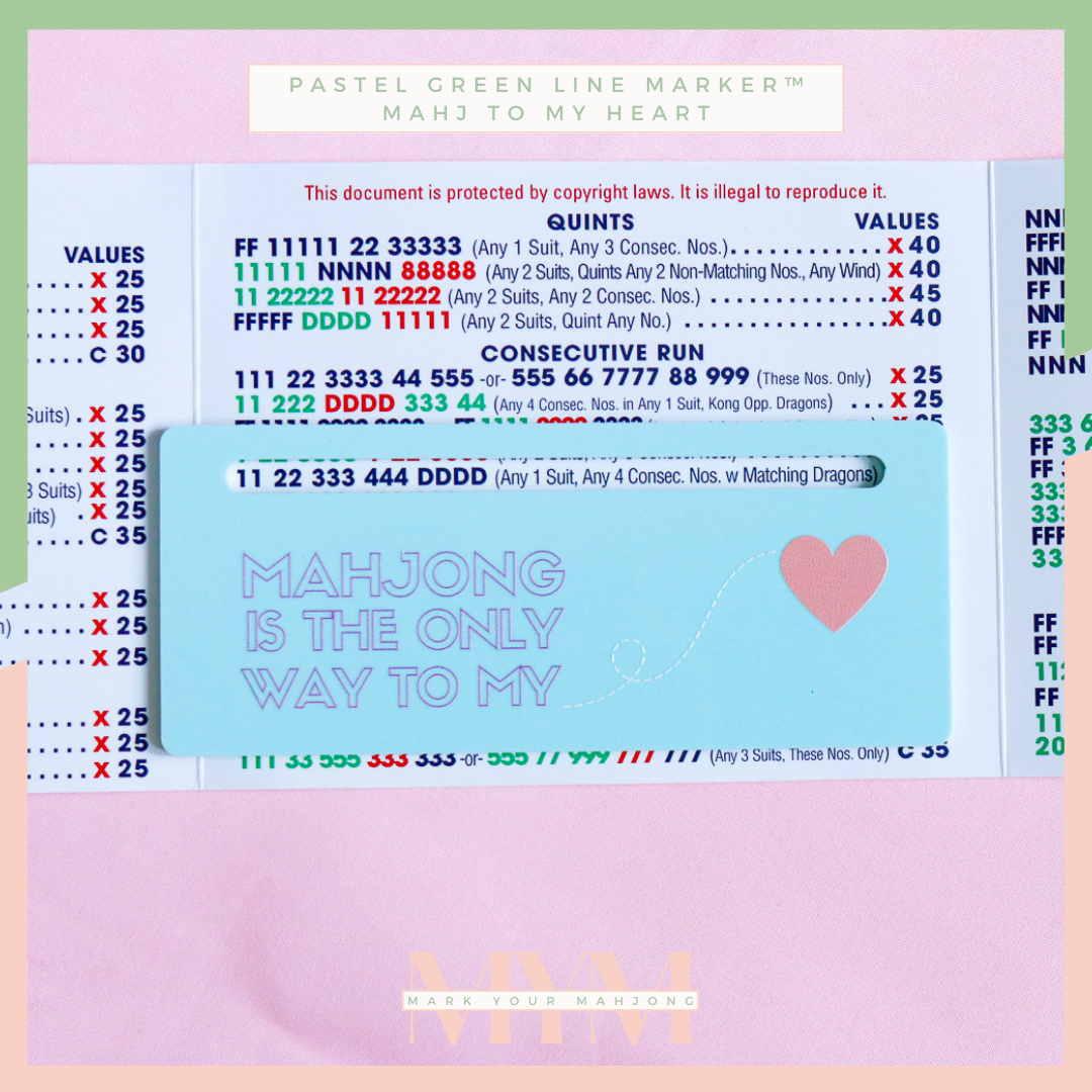 Pastel Green Mahj to My Heart Card Line Marker™