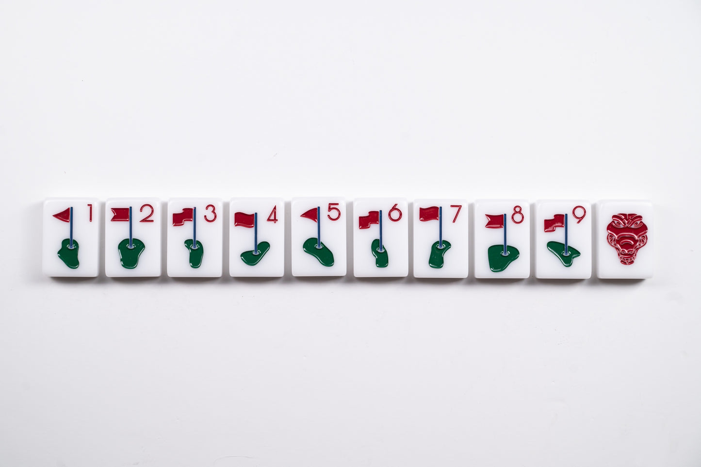 THE COUNTRY CLUB SET - MAHJONG TILES: WINNING WHITE