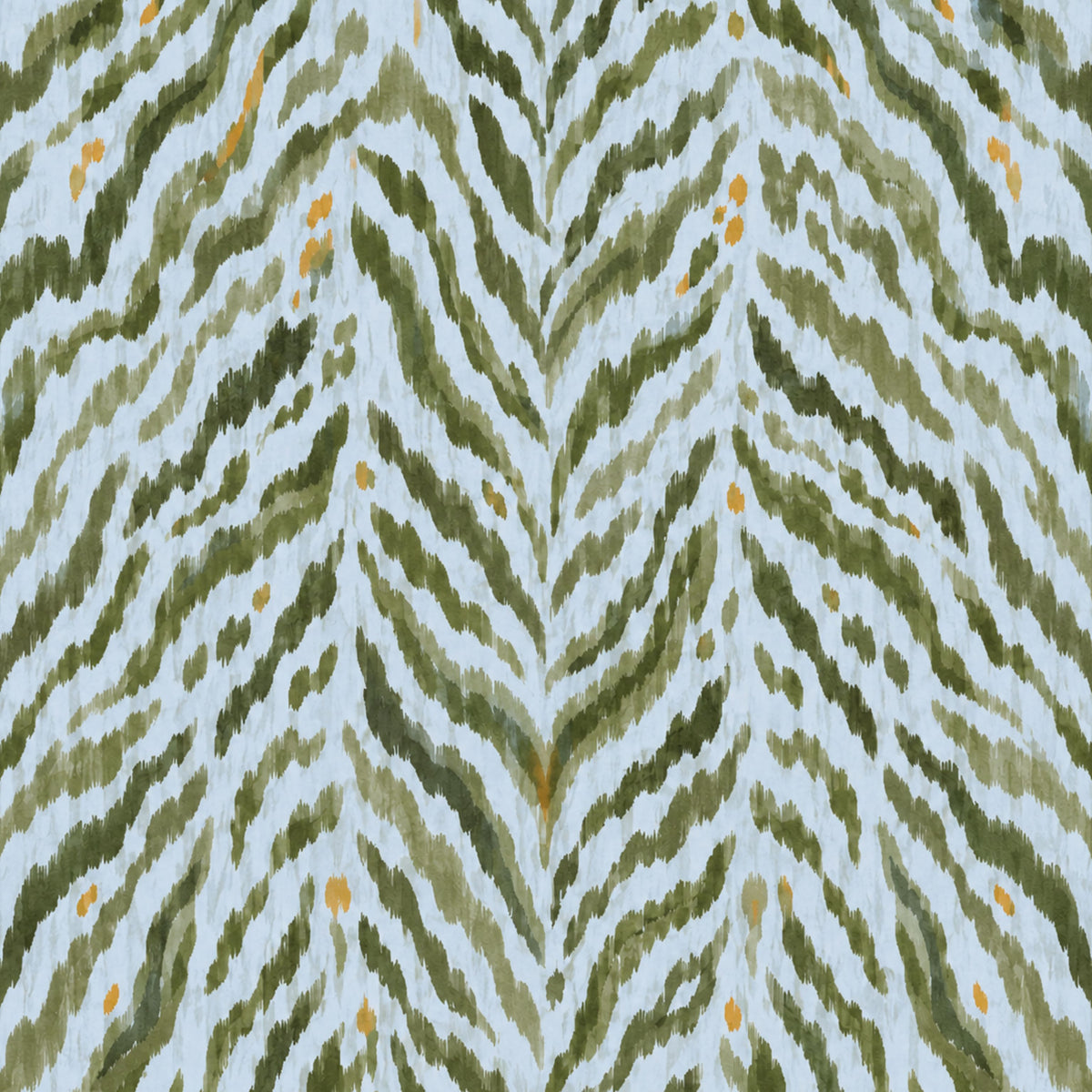 MAHJONG GAME MAT: TIGRE STRIPE IN BLUE & OLIVE