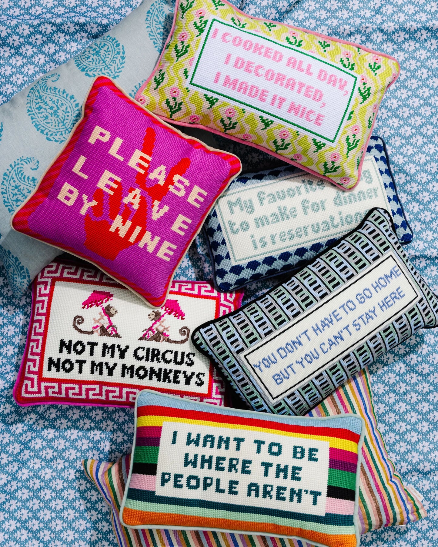 Made it Nice Needlepoint Pillow