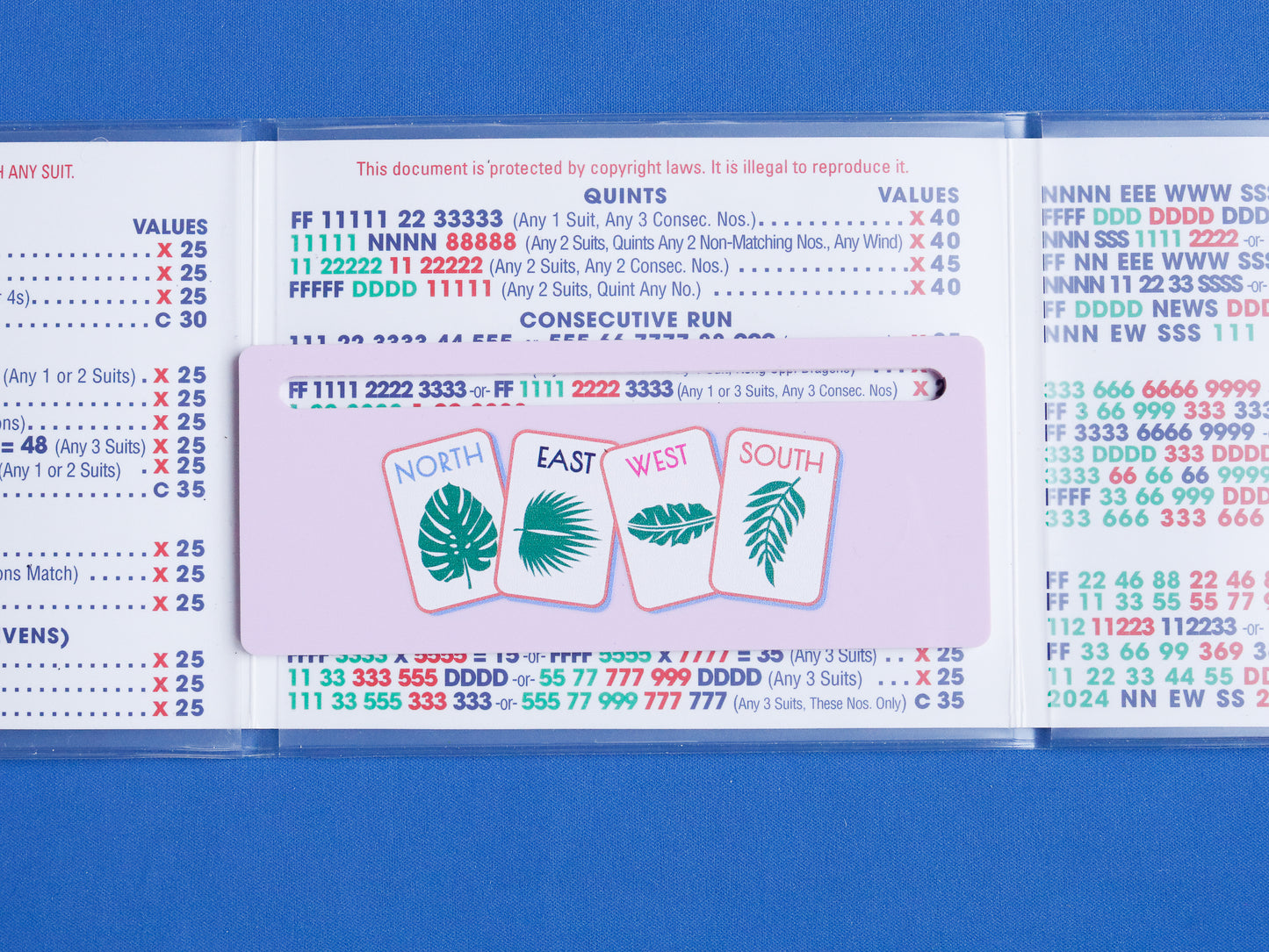 MAHJONG LINE MARKER - WINDS IN LILAC