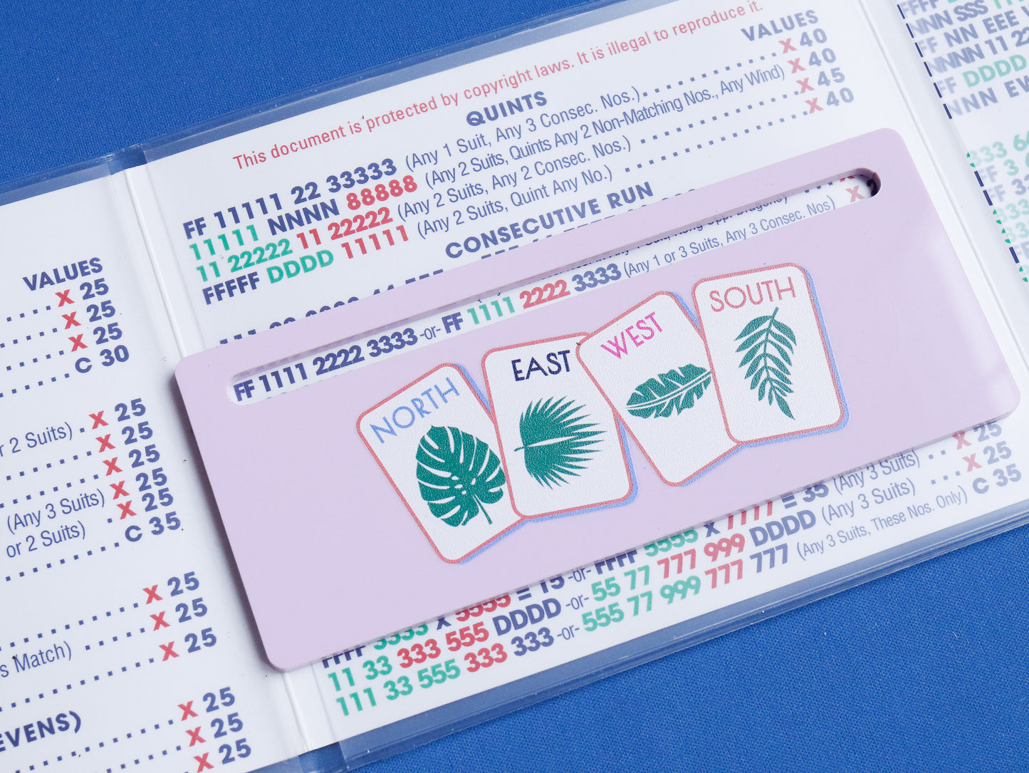 MAHJONG LINE MARKER - WINDS IN LILAC