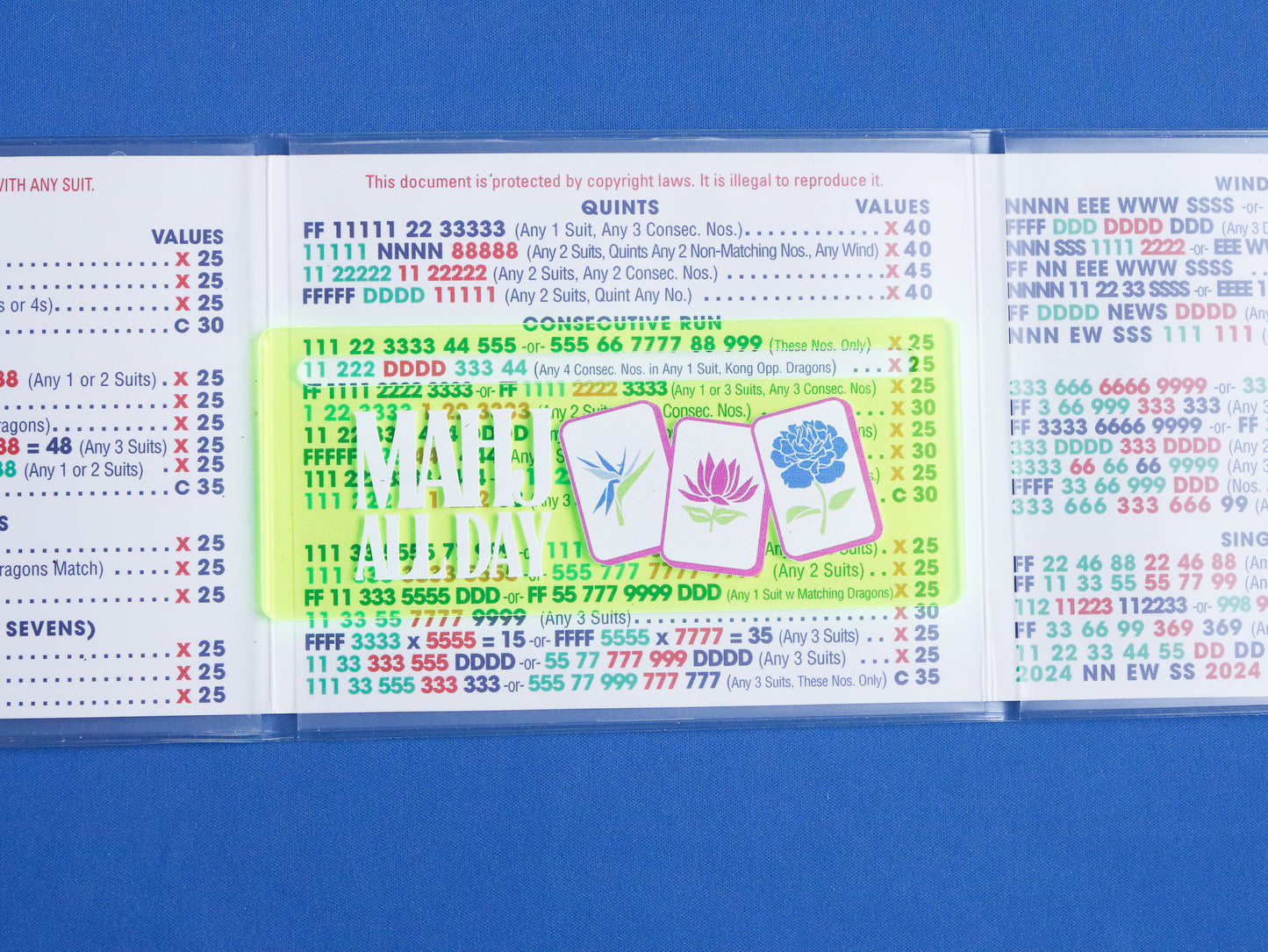 MAHJONG LINE MARKER - MAHJ ALL DAY IN TRANSLUCENT GREEN