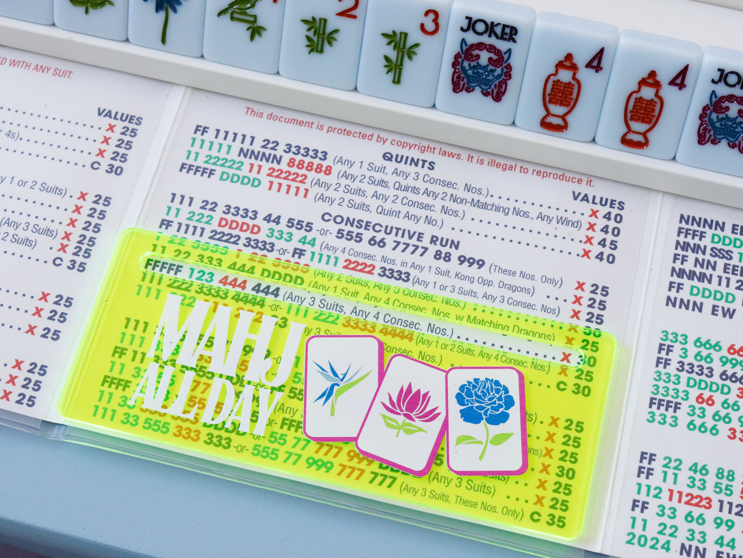 MAHJONG LINE MARKER - MAHJ ALL DAY IN TRANSLUCENT GREEN