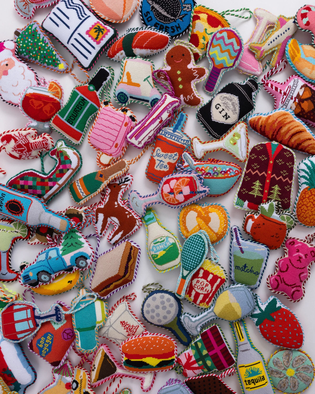 Needlepoint Icon Ornament - Airplane