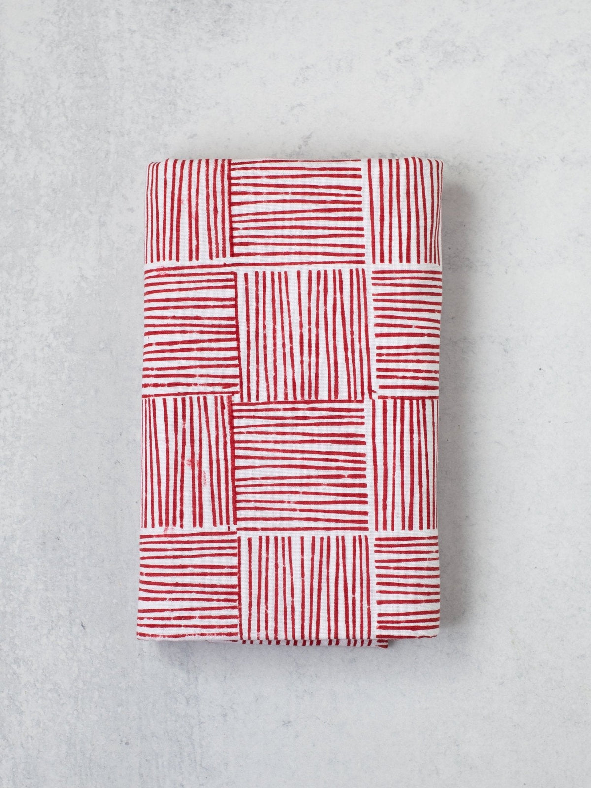 Table Throw - Stripe, Red