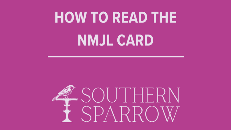How to Read and Play the NMJL Card – Southern Sparrow