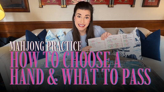 How to Practice Choosing a Hand + Charleston Strategy (NMJL Rules) | Solo Mahj / Mahjong Solitaire