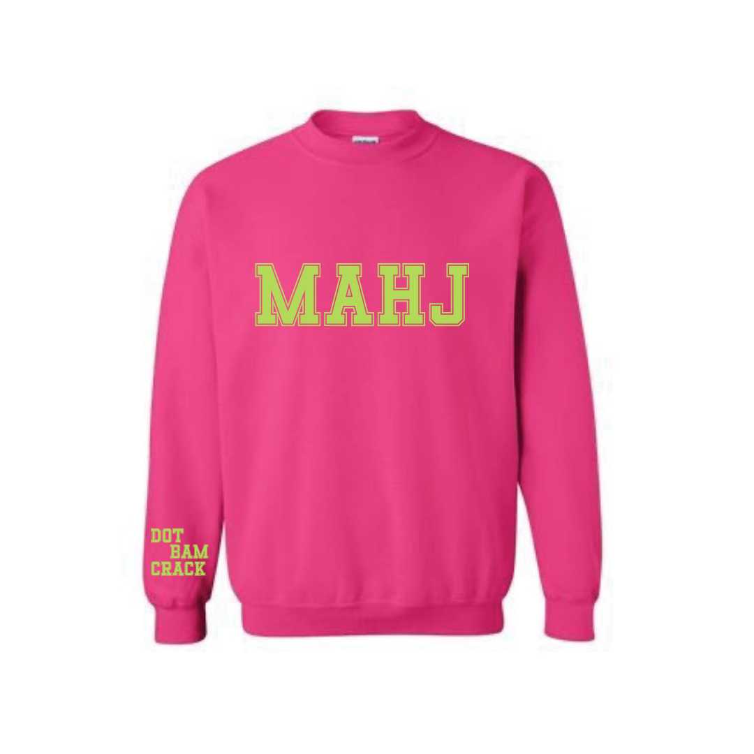 Mahj Sweatshirt, Mahjong Crewneck, Dot Bam Crack Sweater, Cute Mahjong Gift, Pretty Mah Jongg Tiles, Mahjong Hostess Gift