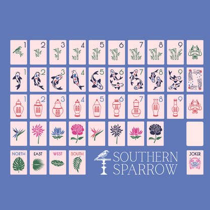 Pretty Mahjong Tiles, Affordable Mahjong Tiles, Mahjong Tiles, Same Size as The Mahjong Line Tiles, American Mah Jongg Tiles, Colorful Mahjong Tiles