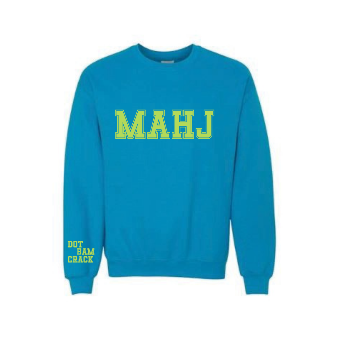 Mahj Sweatshirt, Mahjong Crewneck, Dot Bam Crack Sweater, Cute Mahjong Gift, Pretty Mah Jongg Tiles, Mahjong Hostess Gift