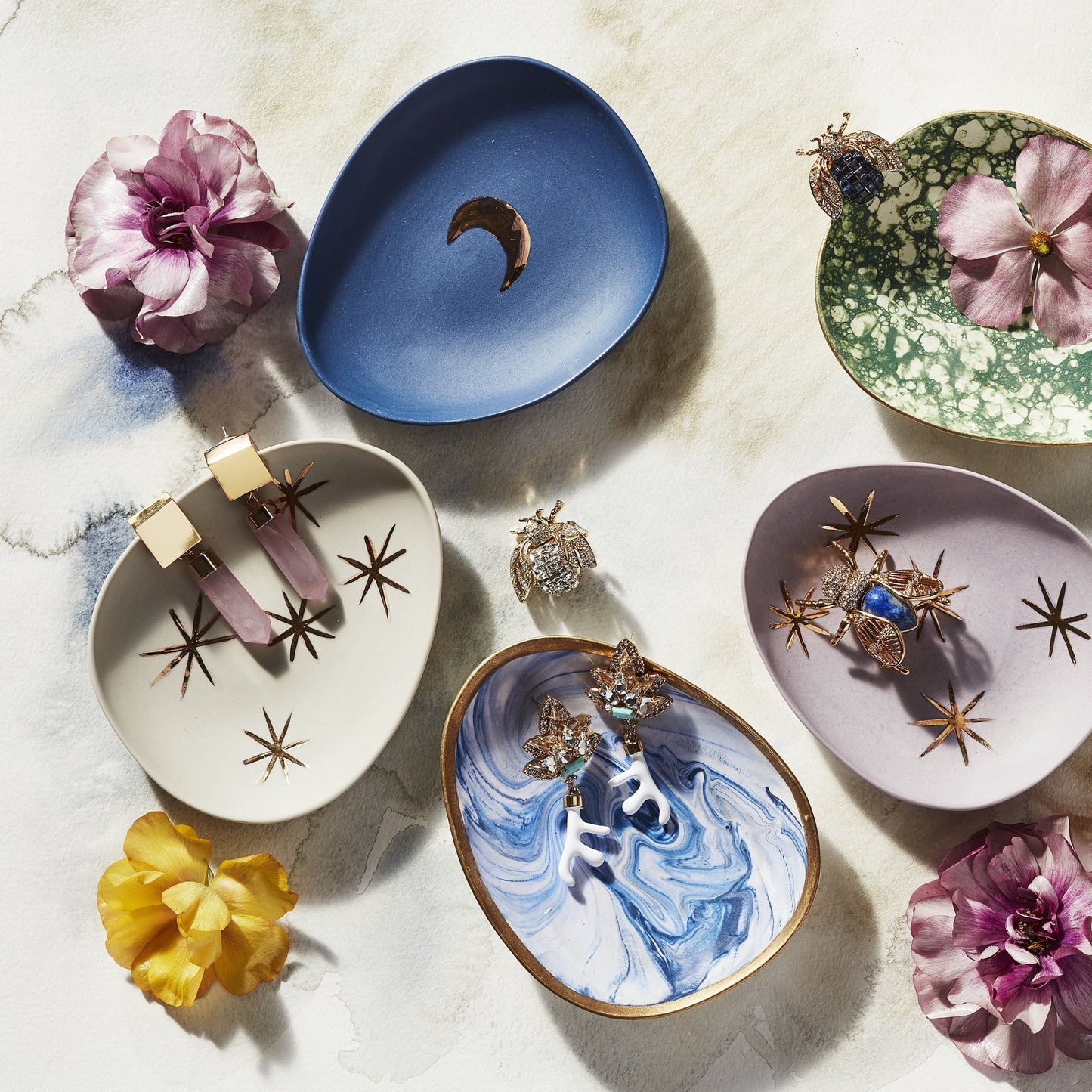 Bubble Glaze Porcelain Dice Dish