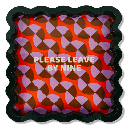 Leave by Nine Large Lacquer Tray