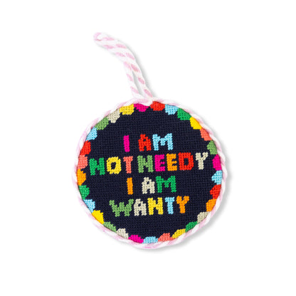 Needlepoint Ornament - Not Needy Rainbow