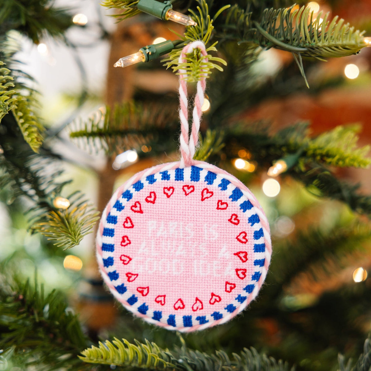 Needlepoint Ornament - Paris