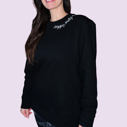 CREWNECK SWEATSHIRT: HAPPY MAHJ-ING CHAINSTITCH
