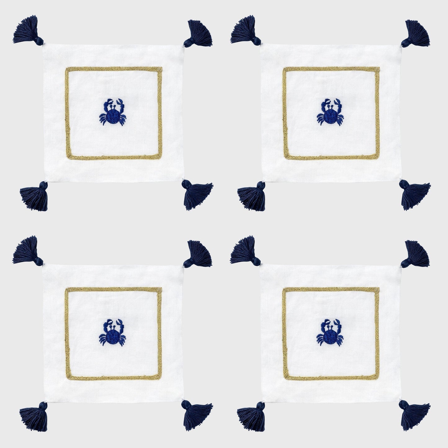 Crab cocktail napkins
