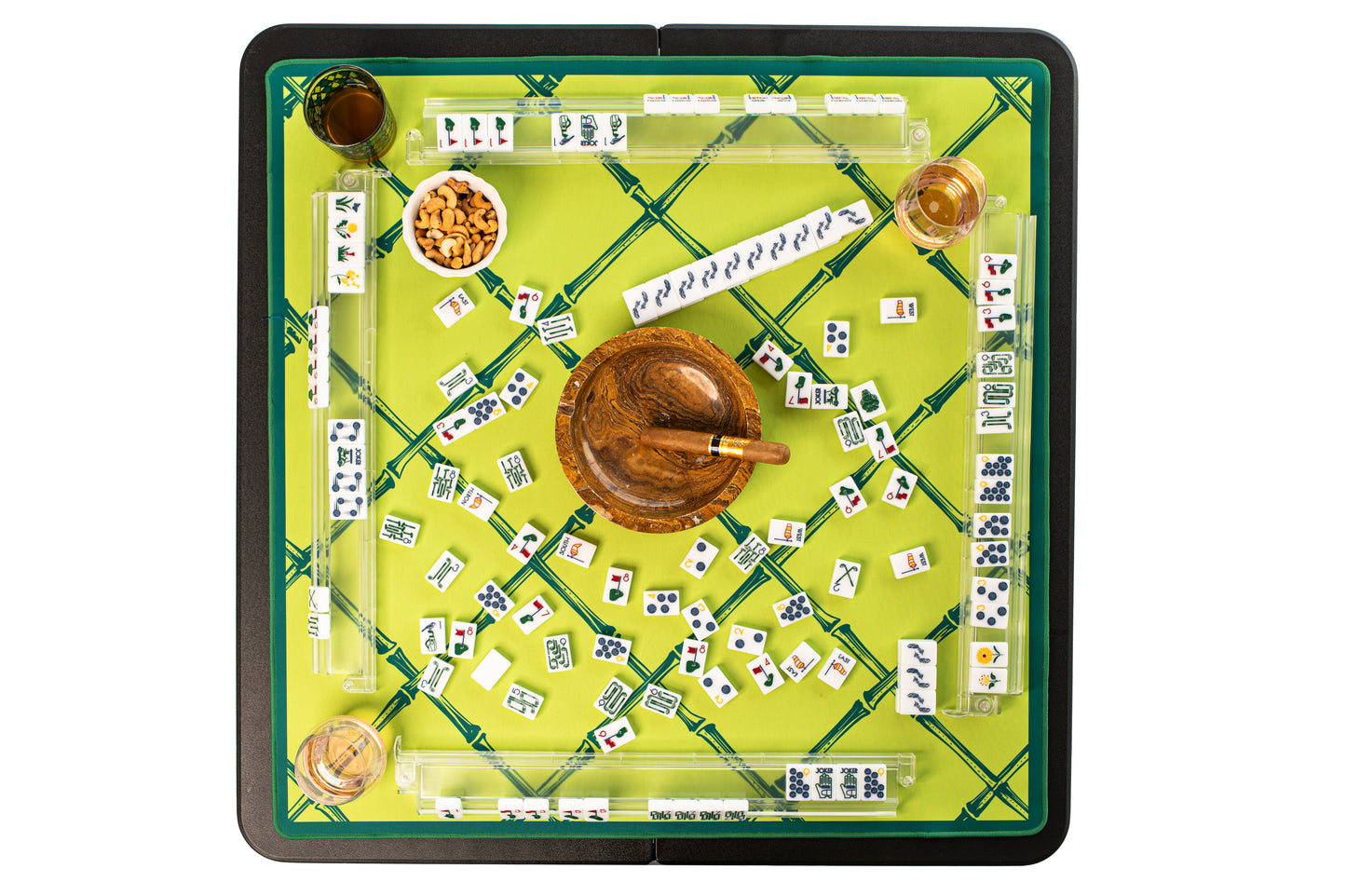 MAHJONG GAME MAT: TRELLIS IN THE GREENS