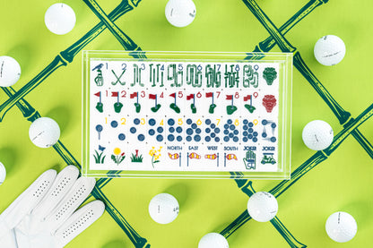 MAHJONG GAME MAT: TRELLIS IN THE GREENS