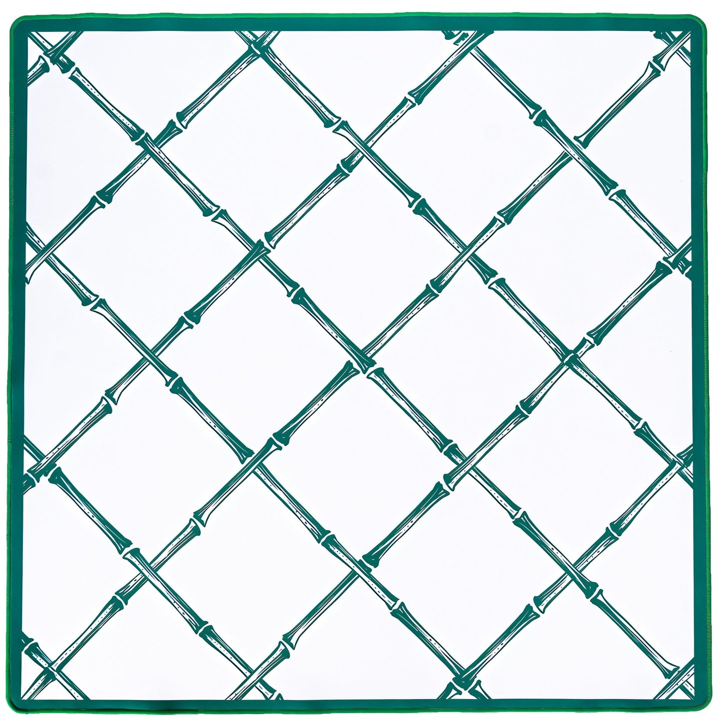 MAHJONG GAME MAT: TRELLIS IN TENNIS WHITE