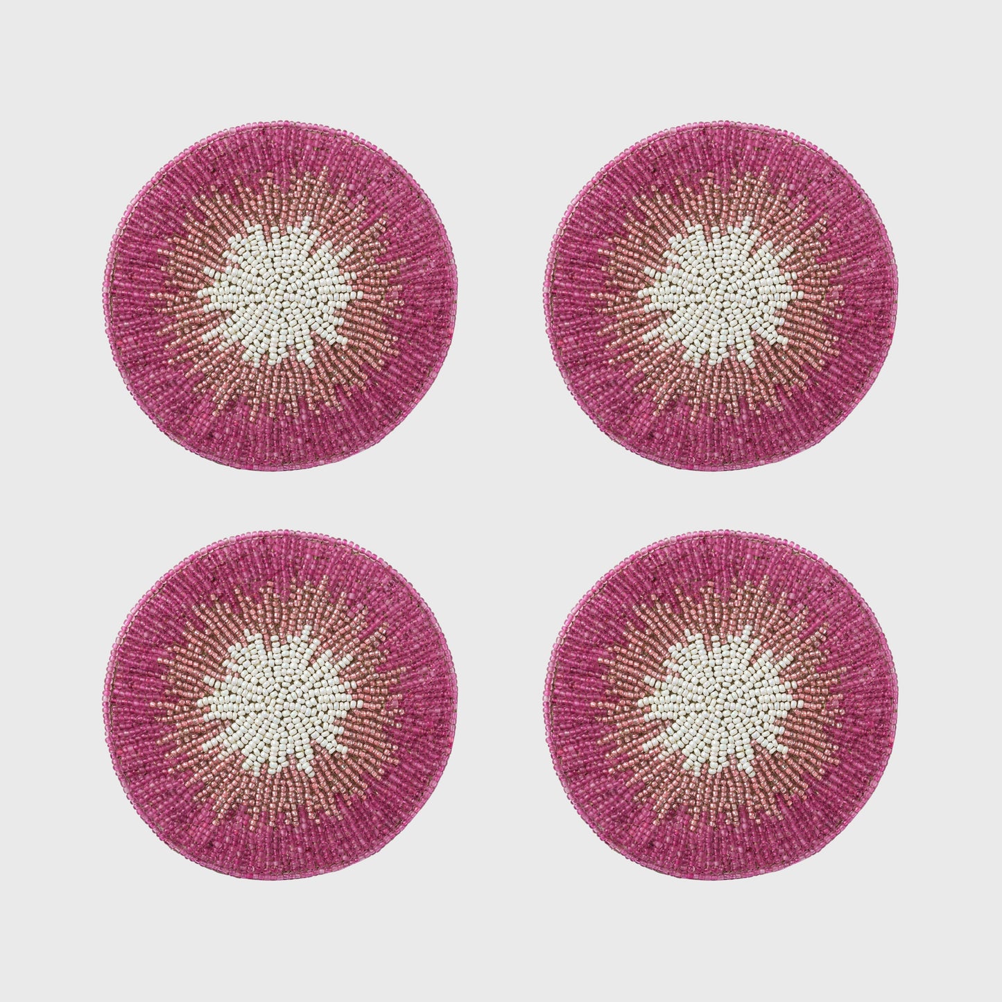 Ombre coasters, pink