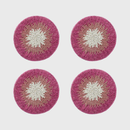 Ombre coasters, pink