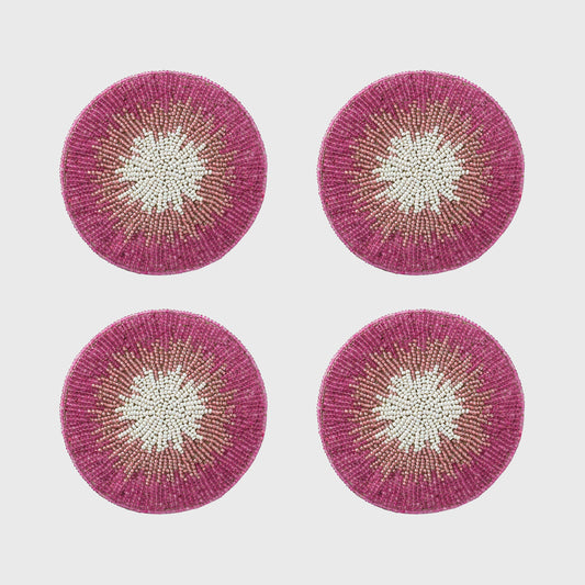 Ombre coasters, pink