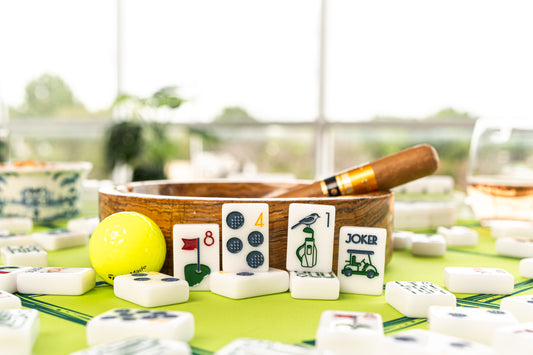 Fun golf mahjong tiles