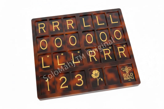 SoloMahj Board-Special Edition-Tortoise-Poppy