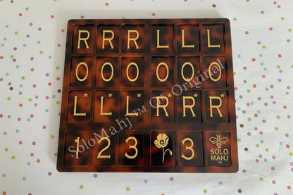 SoloMahj Board-Special Edition-Tortoise-Poppy