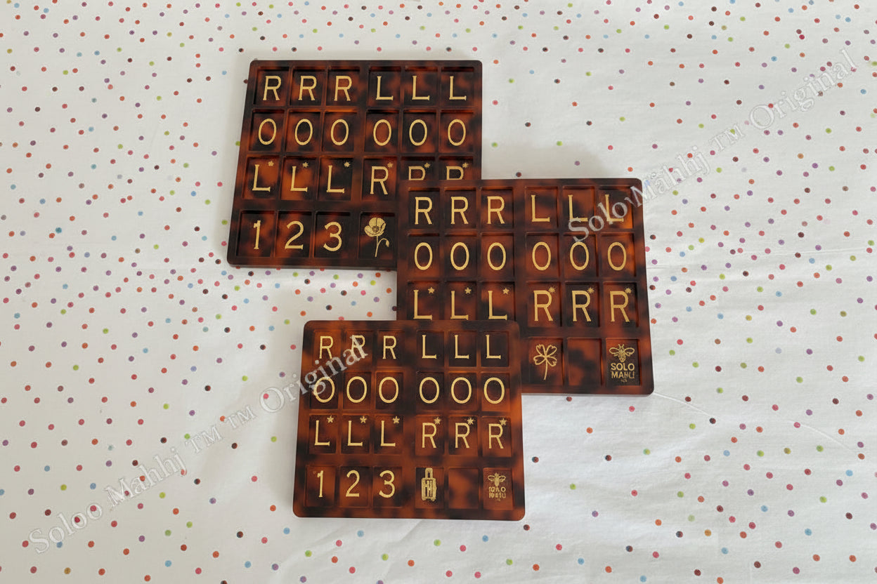 SoloMahj Board-Special Edition-Tortoise-Poppy