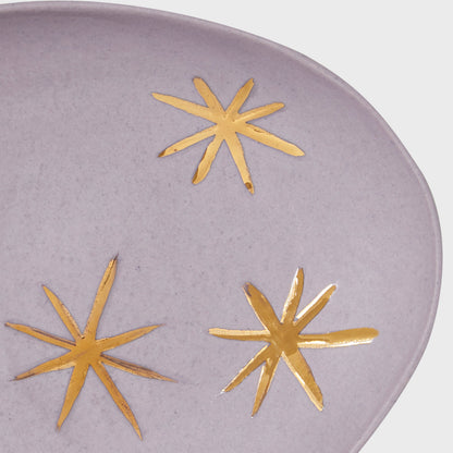 Star Porcelain Dice Dish, Lilac