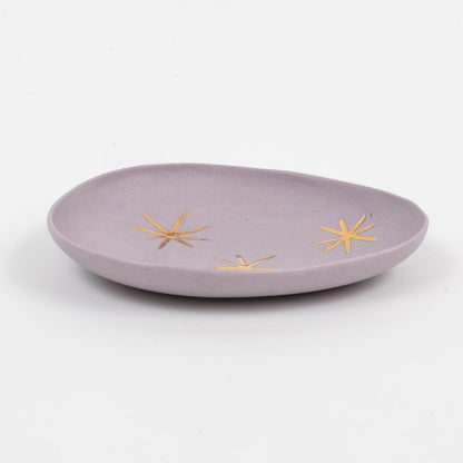 Star Porcelain Dice Dish, Lilac
