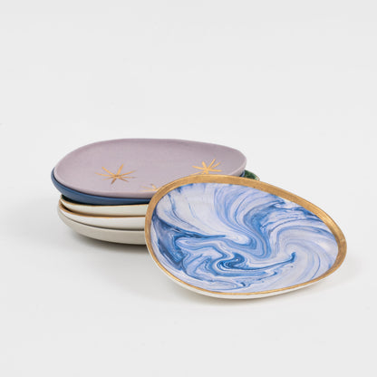 Star Porcelain Dice Dish, Lilac