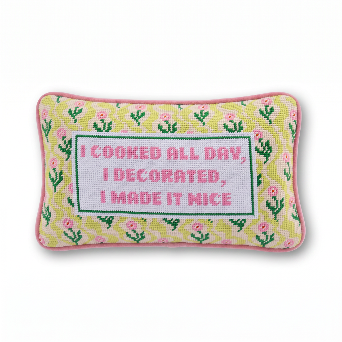 Made it Nice Needlepoint Pillow