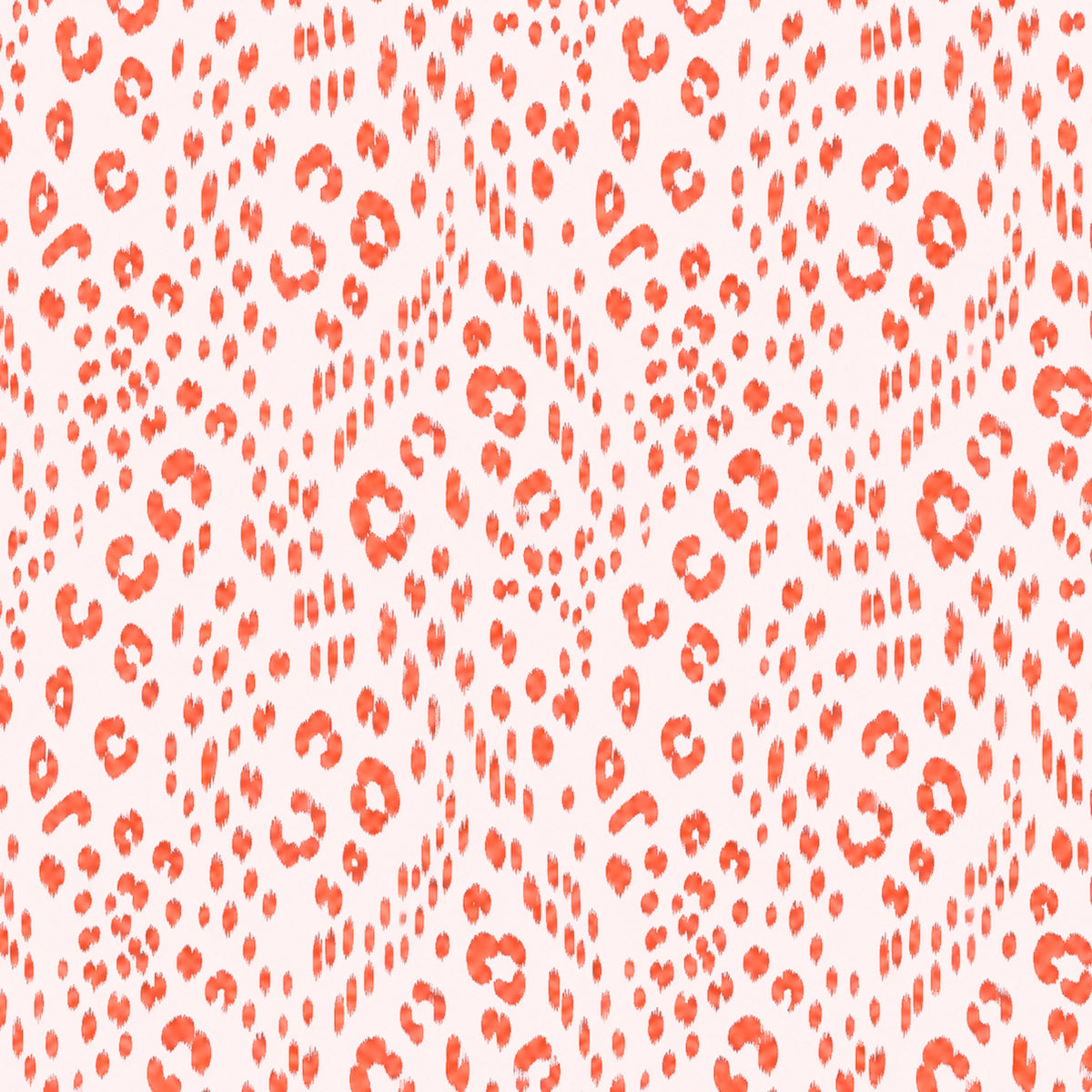 MAHJONG GAME MAT: LEOPARD SPOTS IN CORAL