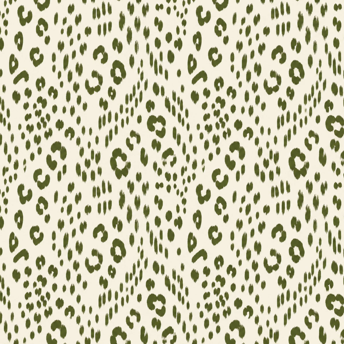 MAHJONG GAME MAT: LEOPARD SPOTS IN OLIVE