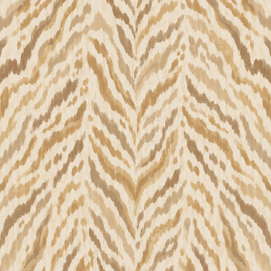 MAHJONG GAME MAT: TIGRE STRIPE IN NATURAL CREAM