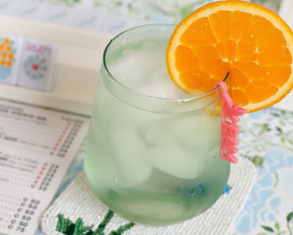 Hand Beaded Bird Bam Mahjong Tile Coasters