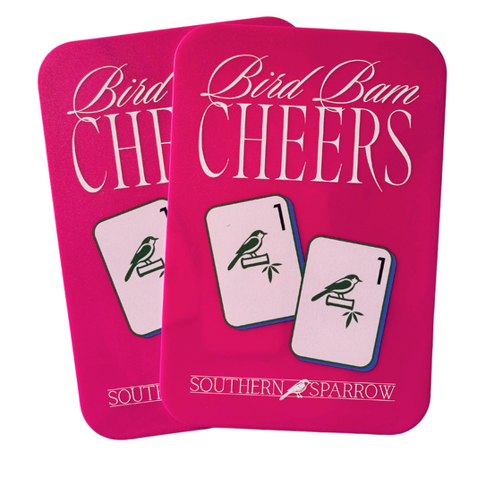 Mahjong Shuffler Set for Mahjong Tiles Bird Bam Cheers, Pink Shuffler, Shuffle Card