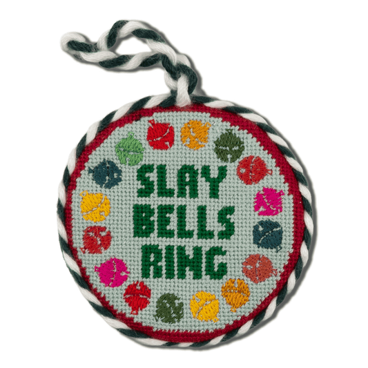 Needlepoint Ornament - Slay Bells Ring