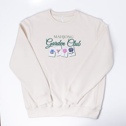 CREWNECK SWEATSHIRT: MAHJONG GARDEN CLUB