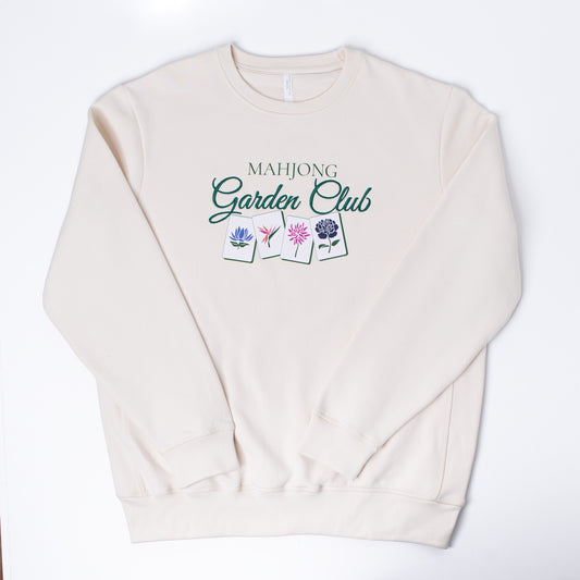 CREWNECK SWEATSHIRT: MAHJONG GARDEN CLUB