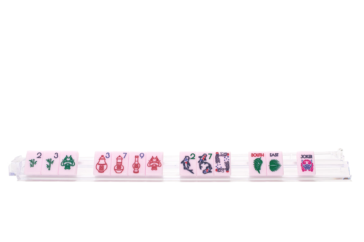 Large Clear Mahjong Racks with Pushers | Set of 4 Custom Mahj Racks by ...