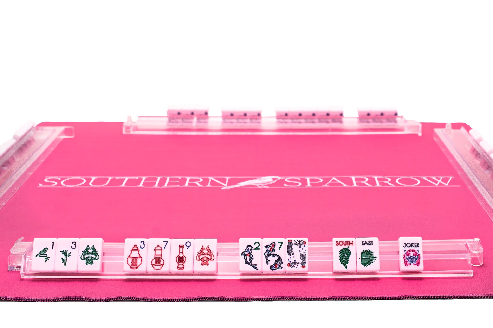 Large Clear Mahjong Racks with Pushers | Set of 4 Custom Mahj Racks by ...