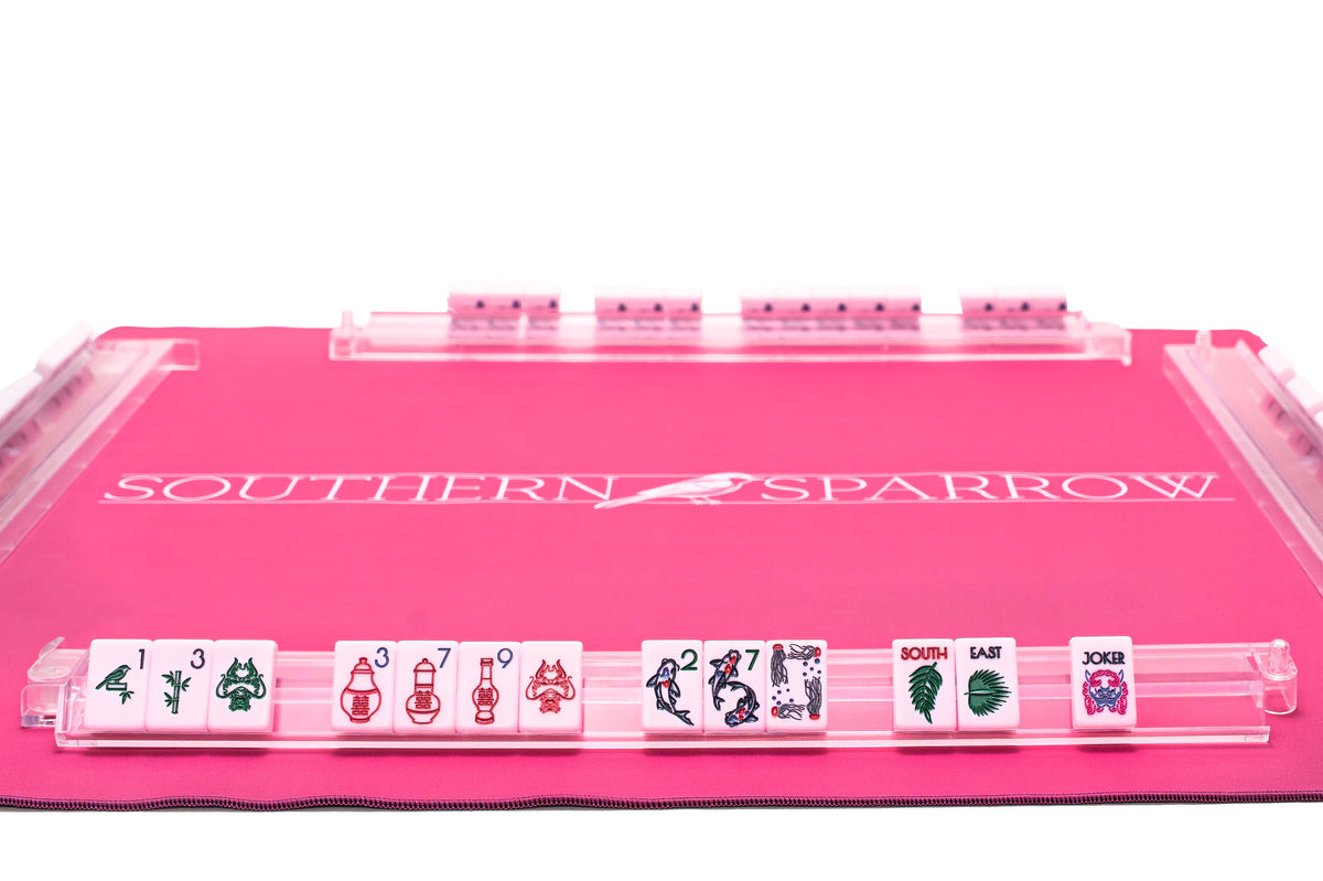 Large Clear Mahjong Racks with Pushers | Set of 4 Custom Mahj Racks by ...