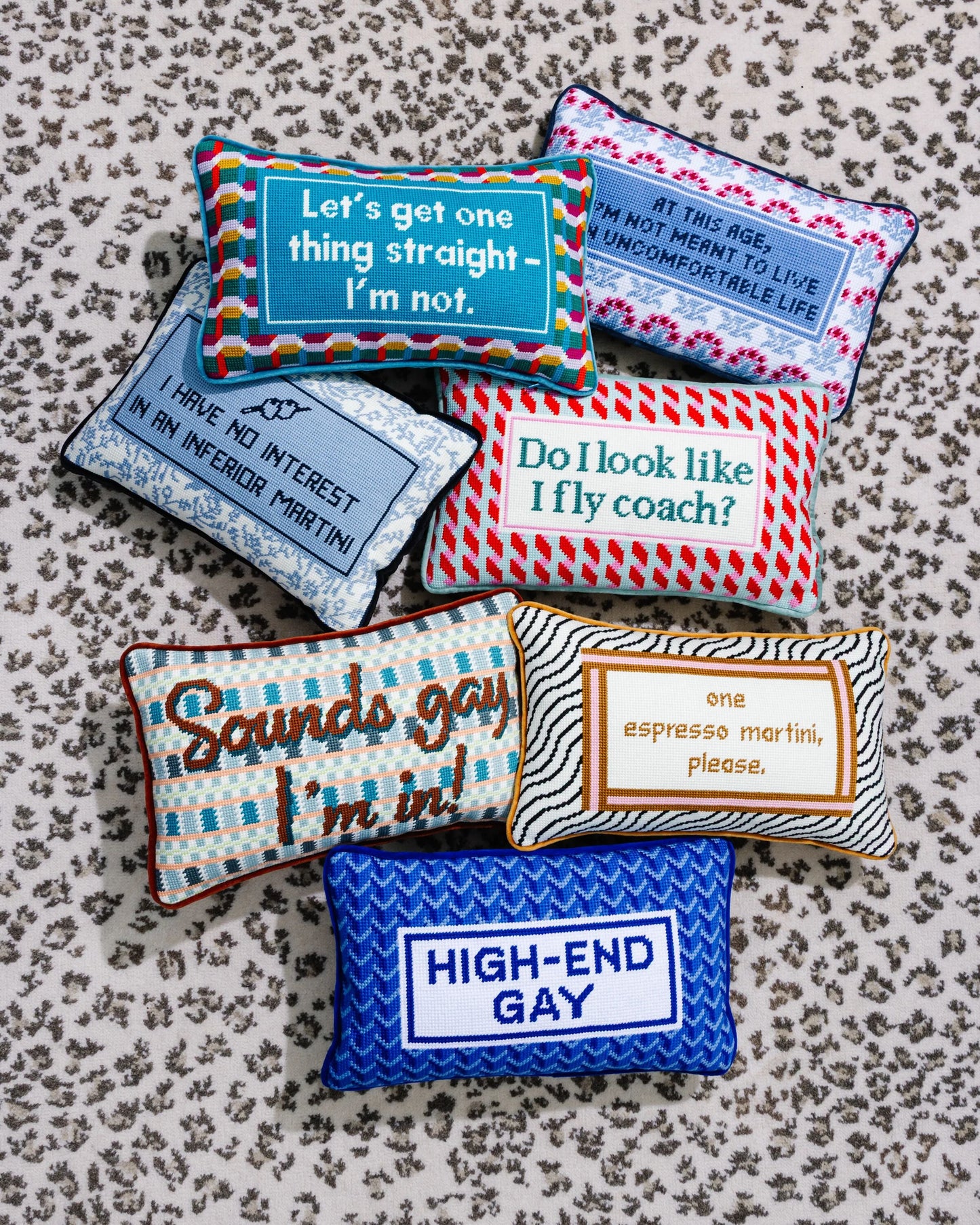 Uncomfortable Needlepoint Pillow