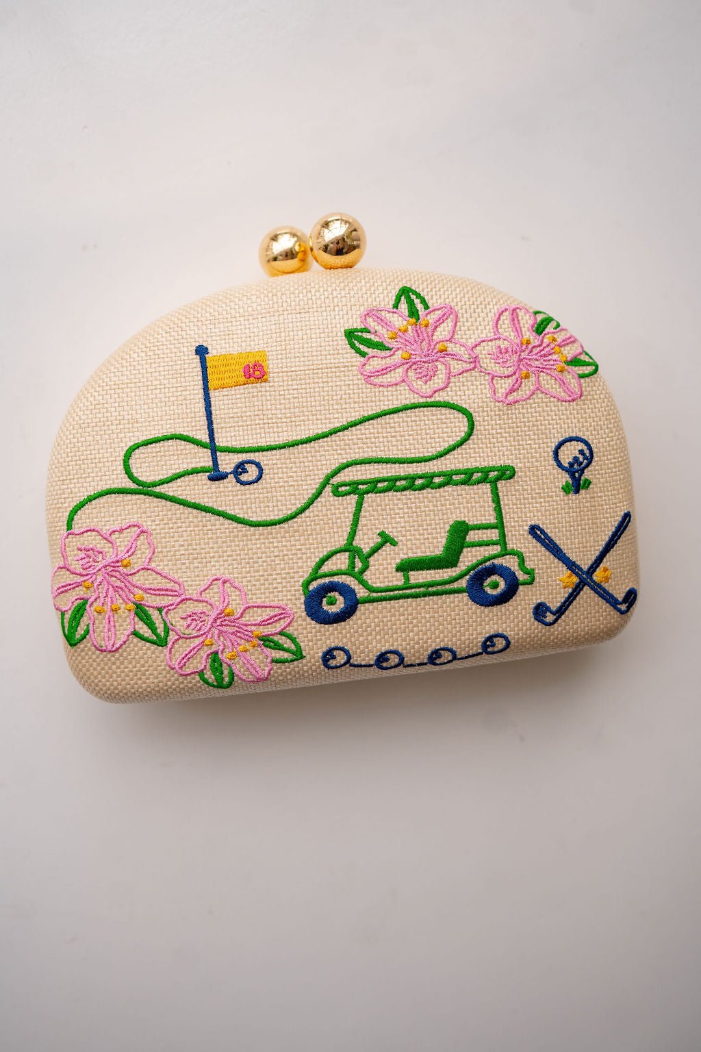 Golf Clutch- Embroidered