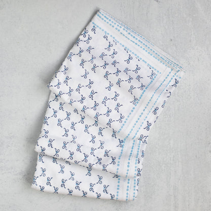Table Throw - Bow, Navy & Uniform Blue