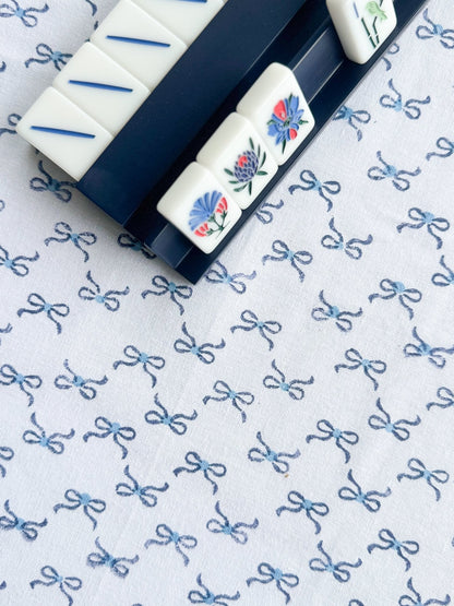 Table Throw - Bow, Navy & Uniform Blue